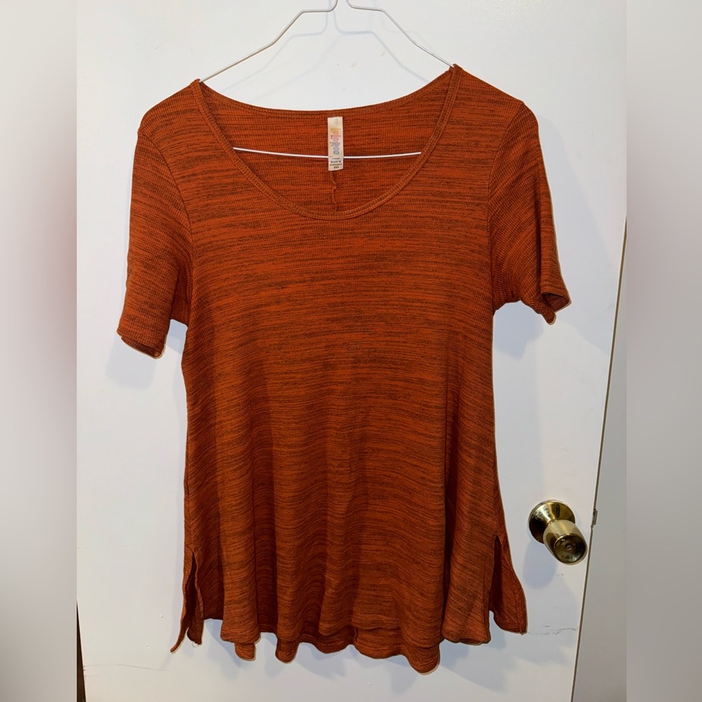 LuLaRoe Orange Shirt - Perfect T Style - Size XXS